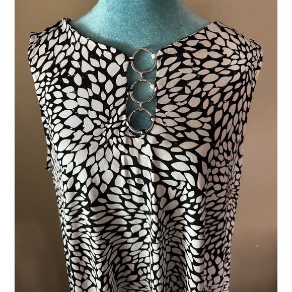 Ivy Lane shift Dress XL White/Black, Sequins , Wedding, Cocktail, Party - Picture 4 of 10